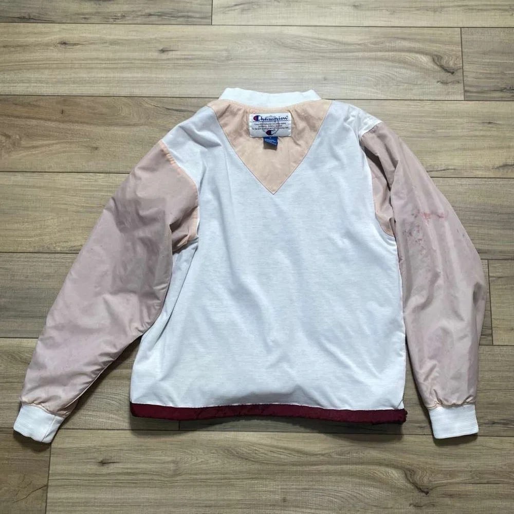 Champion Vintage‎ Mens Nylon Pullover Lined Windbreaker Size Medium